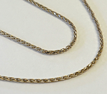 14k Gold Italy Woven Link Chain 24" Inch 6.7 grams, 1.4mm