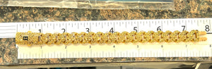 21k .875 Gold 7.5" Bracelet - Designer SJ - 29.6 Grams - 13mm