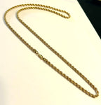 10k Gold Rope Chain - 24 inch - 6.0 grams - 3.3mm