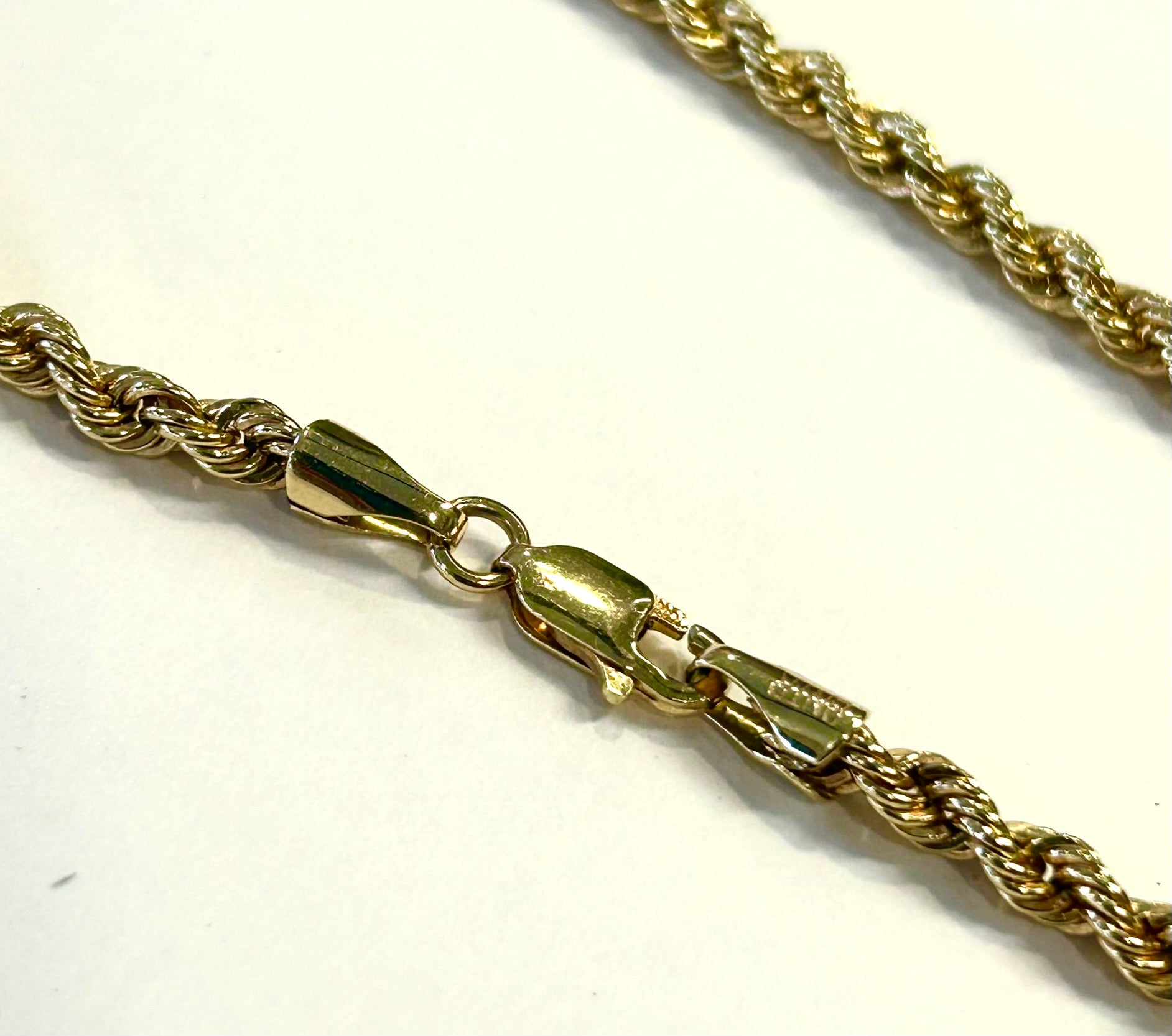 10k Gold Rope Chain - 24 inch - 6.0 grams - 3.3mm