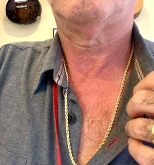 10k Gold Rope Chain - 24 inch - 6.0 grams - 3.3mm