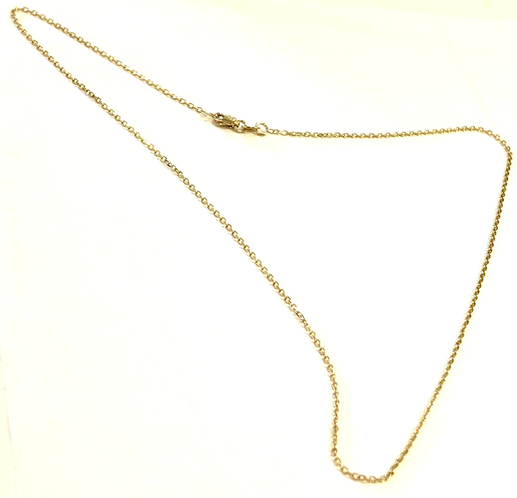 14k Gold Thin Cable Link Chain 18 Inch - 1.8 Grams - 1.2mm