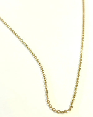 14k Gold Thin Cable Link Chain 18 Inch - 1.8 Grams - 1.2mm