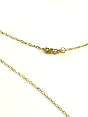 14k Gold Thin Cable Link Chain 18 Inch - 1.8 Grams - 1.2mm