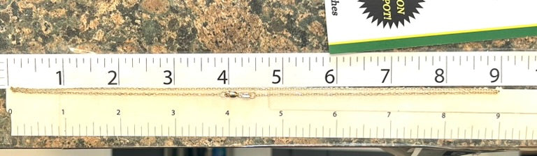 14k Gold Thin Cable Link Chain 18 Inch - 1.8 Grams - 1.2mm