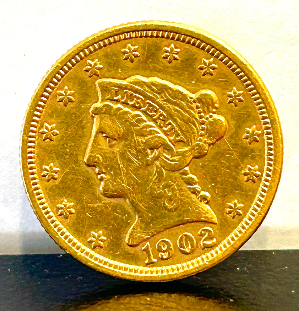 1902 $2.50 Dollar Liberty Gold Quarter Eagle Coin