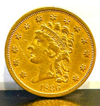 1836 $2.50 Gold Classic Head Quarter Eagle Coin