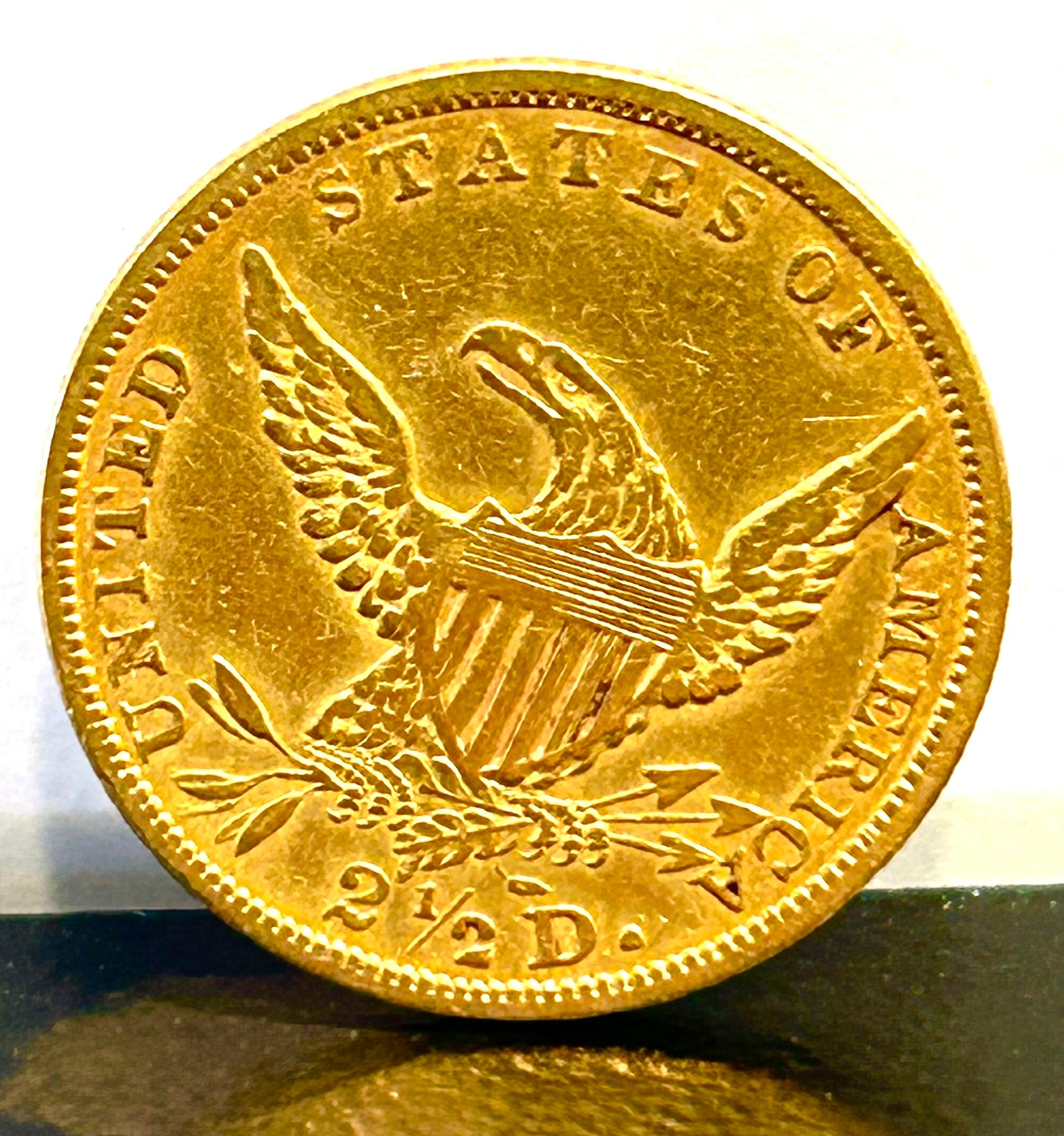1836 $2.50 Gold Classic Head Quarter Eagle Coin