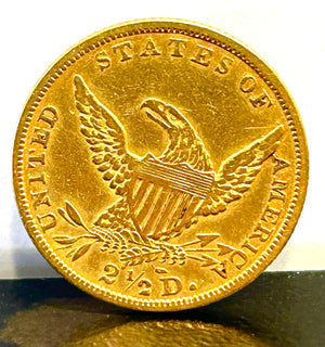 1836 $2.50 Gold Classic Head Quarter Eagle Coin