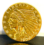 1909 $2.50 Indian Head Gold Quarter Eagle