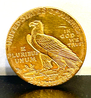 1909 $2.50 Indian Head Gold Quarter Eagle