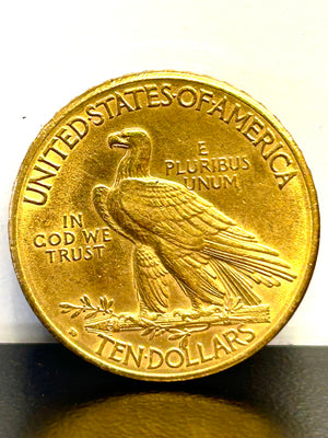 1909 D $10 Gold Indian Head Eagle Coin