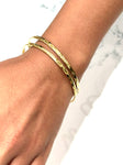 21k Gold Bangle Bracelets Pair - 25.2 Grams