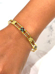 22k 916 Gold Bangle Bracelet 7.5" - 18.1 Grams - 7mm