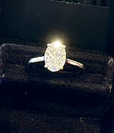 2.5ct Oval Lab Grown Diamond Engagement Ring - Size 6