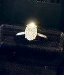 2.5ct Oval Lab Grown Diamond Engagement Ring - Size 6