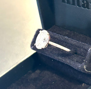 2.5ct Oval Lab Grown Diamond Engagement Ring - Size 6