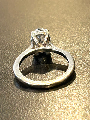 2.5ct Oval Lab Grown Diamond Engagement Ring - Size 6