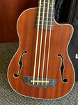 Kala Journeyman Acoustic-Electric U-Bass Guitar with F-Holes