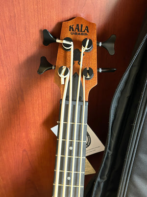 Kala Journeyman Acoustic-Electric U-Bass Guitar with F-Holes