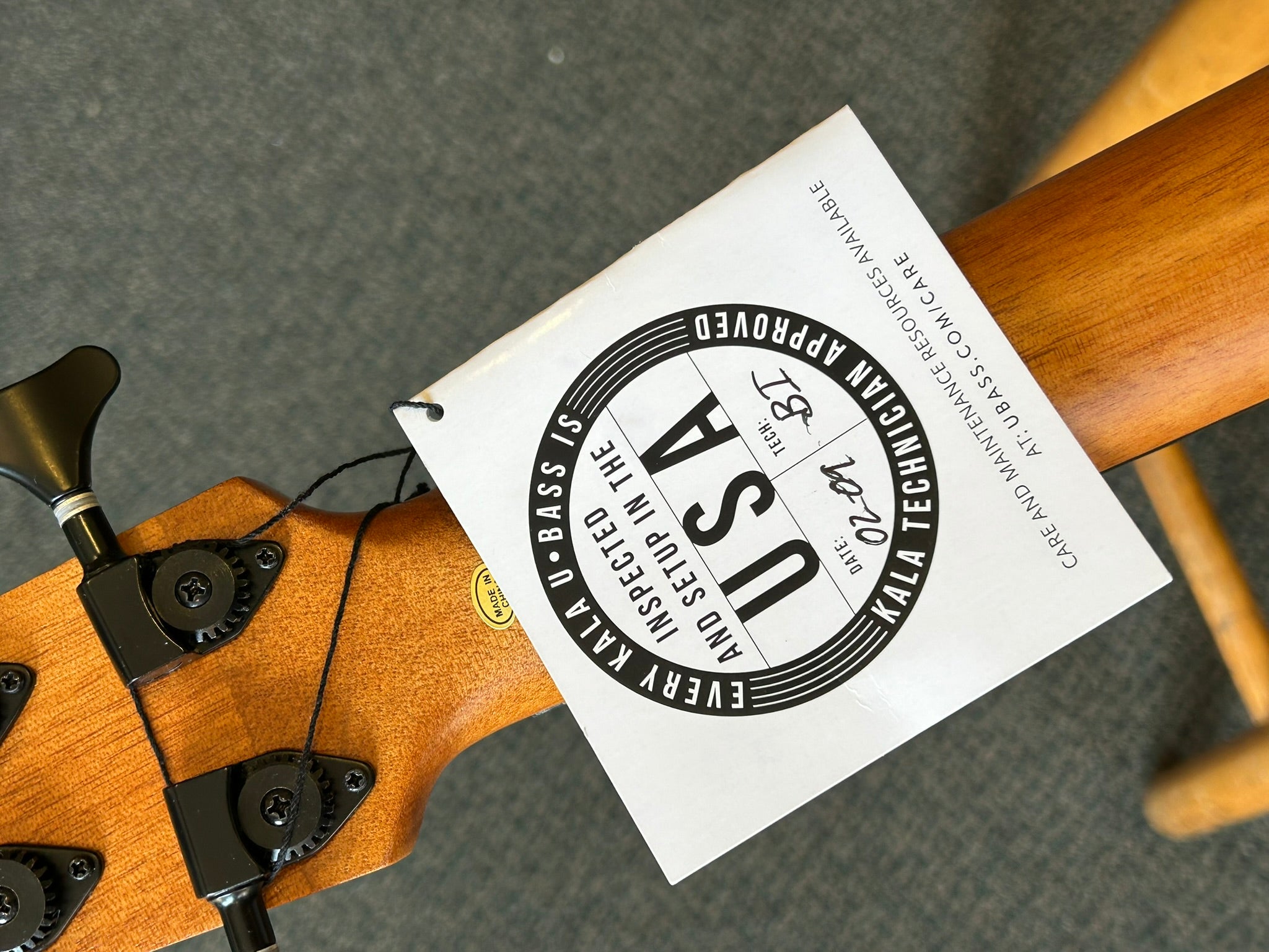 Kala Journeyman Acoustic-Electric U-Bass Guitar with F-Holes