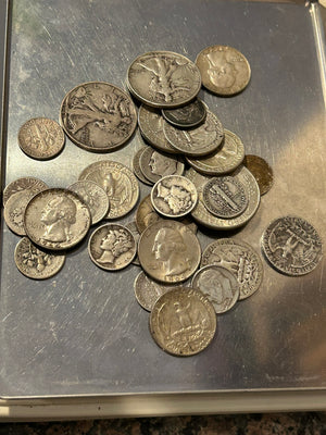 5 OZT USA 90% SILVER DIMES, QUARTERS & HALF DOLLARS