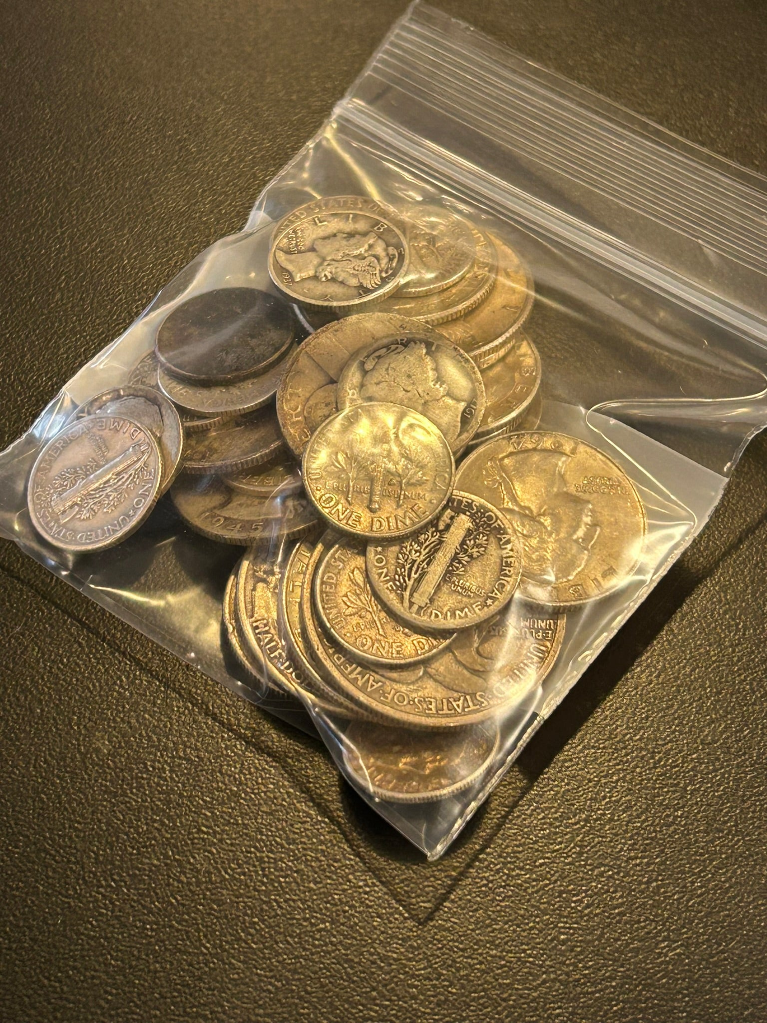 5 OZT USA 90% SILVER DIMES, QUARTERS & HALF DOLLARS