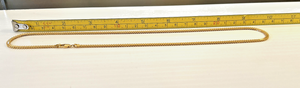 22k .916% Gold Rectangular Franco Chain 20" ~ 17.9 grams ~ 1.6x2.8mm