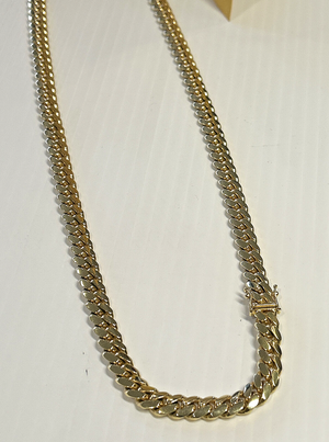 14k Gold Solid Miami Cuban Link Chain - 26 Inch - 8.3mm - 141.3 grams
