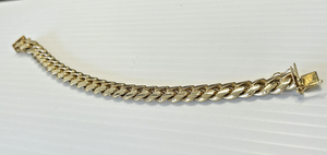 14k Miami Cuban Link Bracelet 8 inch - 68.8Gr - 10.2mm