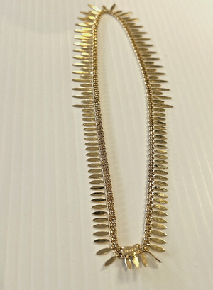 Estate 18k Gold Italian Necklace 16 1/2 Inch - 25.0 Grams