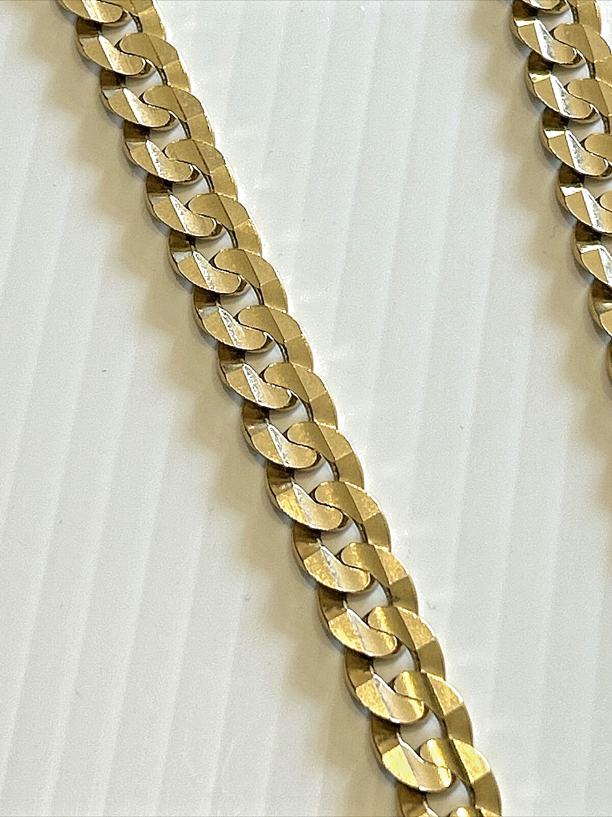 14k Solid Curb Link Chain 24" Inch, 100.1 grams, 11mm