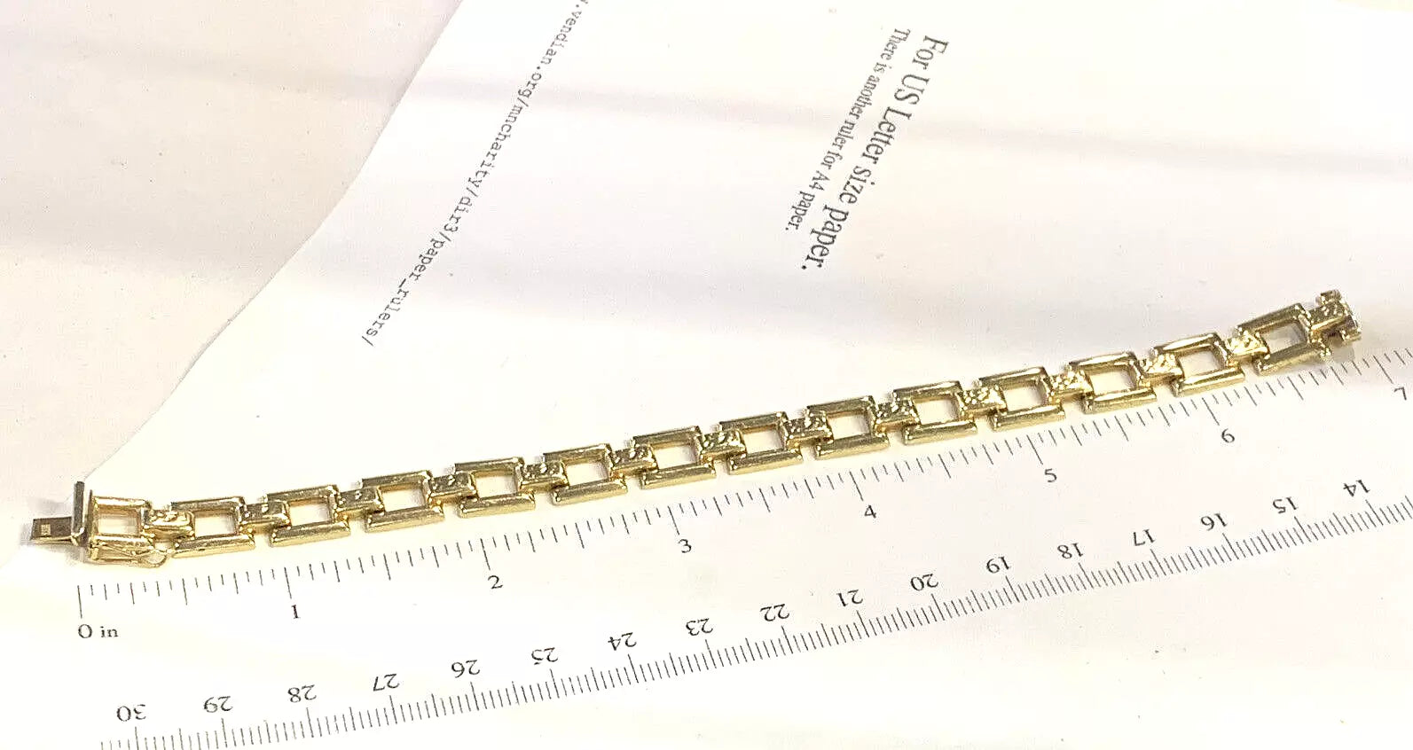 14k Gold Ladies Bracelet - 7 Inches - 11.2 Grams - 9.9mm