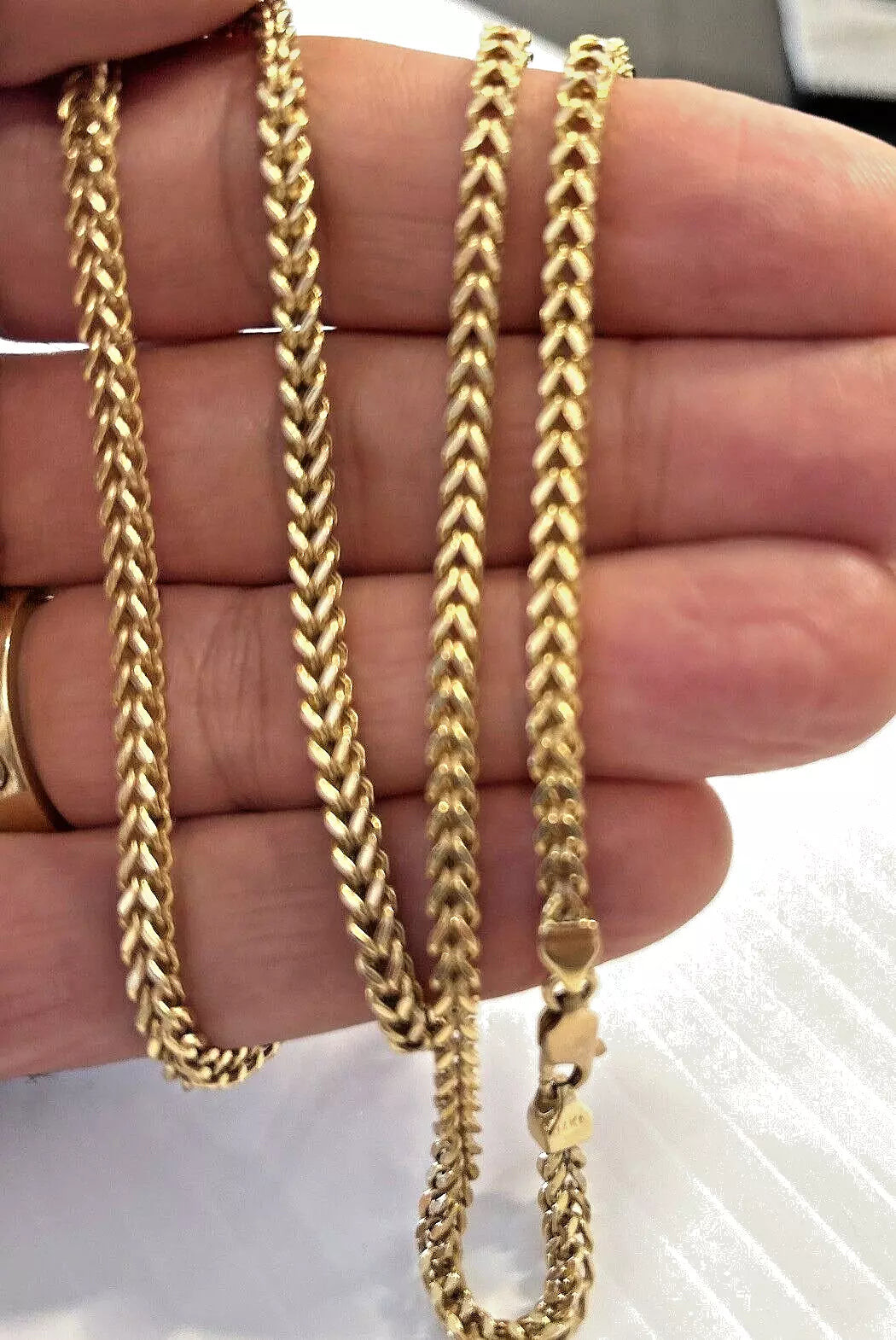 14k 585 Gold Franco Chain 24" ~ 14.2 grams ~ 3mm