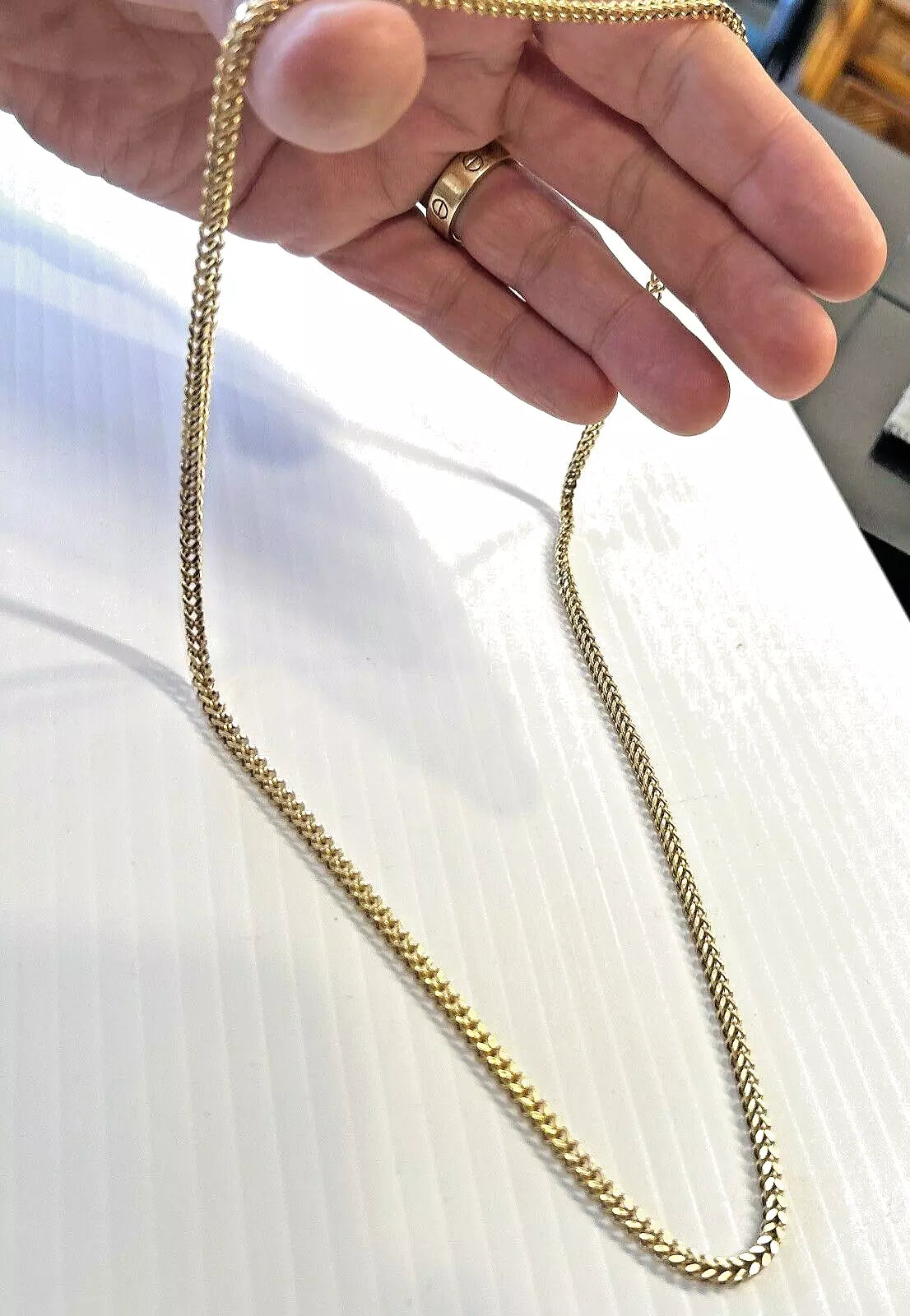 14k 585 Gold Franco Chain 24" ~ 14.2 grams ~ 3mm