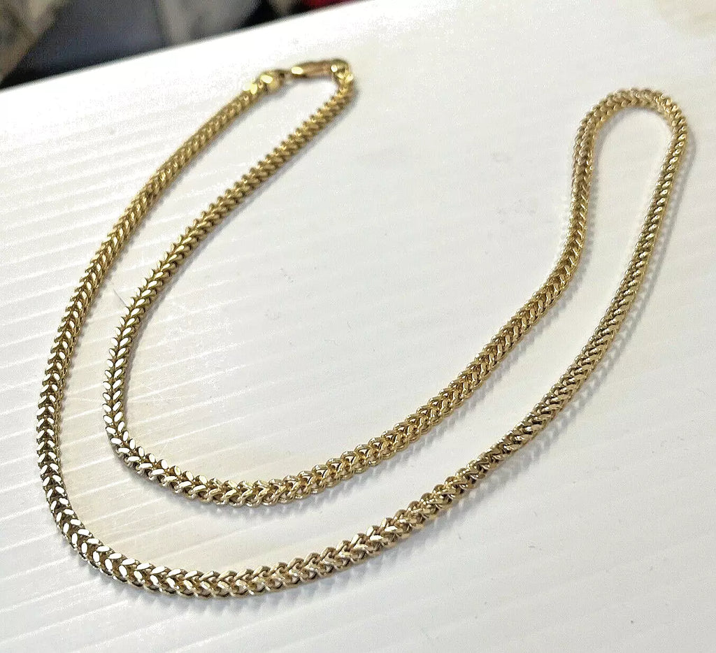 14k 585 Gold Franco Chain 24" ~ 14.2 grams ~ 3mm