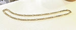 14k Italian Figaro Chain 23 Inch, 47 Grams, 6.7mm