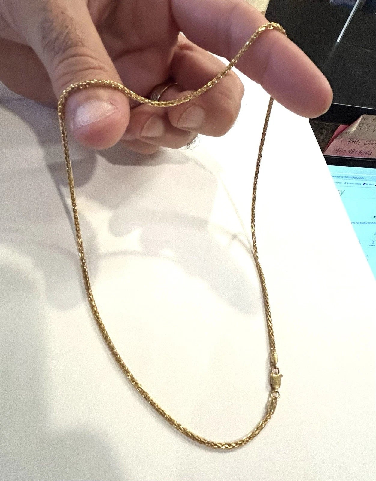 22k 916 Gold Chain - 18 Inches - 12.0 Grams - 2.0mm - 916 Pure Gold