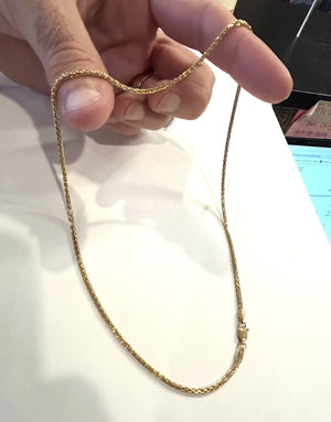 22k 916 Gold Chain - 18 Inches - 12.0 Grams - 2.0mm - 916 Pure Gold