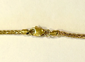 22k 916 Gold Chain - 18 Inches - 12.0 Grams - 2.0mm - 916 Pure Gold