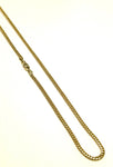 14k Gold 2.6mm Solid Cuban Link Chain 22" Inch, 12.3 grams