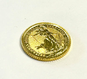 2023 1/10 oz British Gold Britannia Coin (BU, Queen Elizabeth II Obverse)