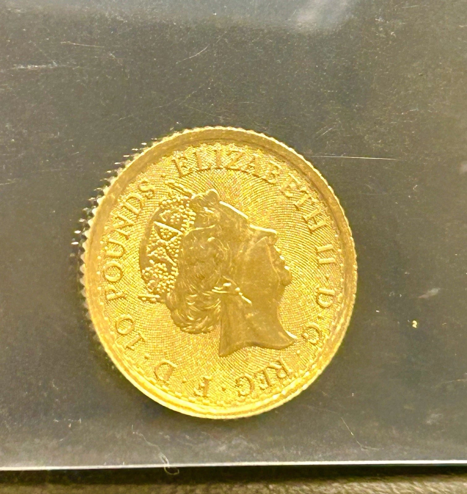 2023 1/10 oz British Gold Britannia Coin (BU, Queen Elizabeth II Obverse)