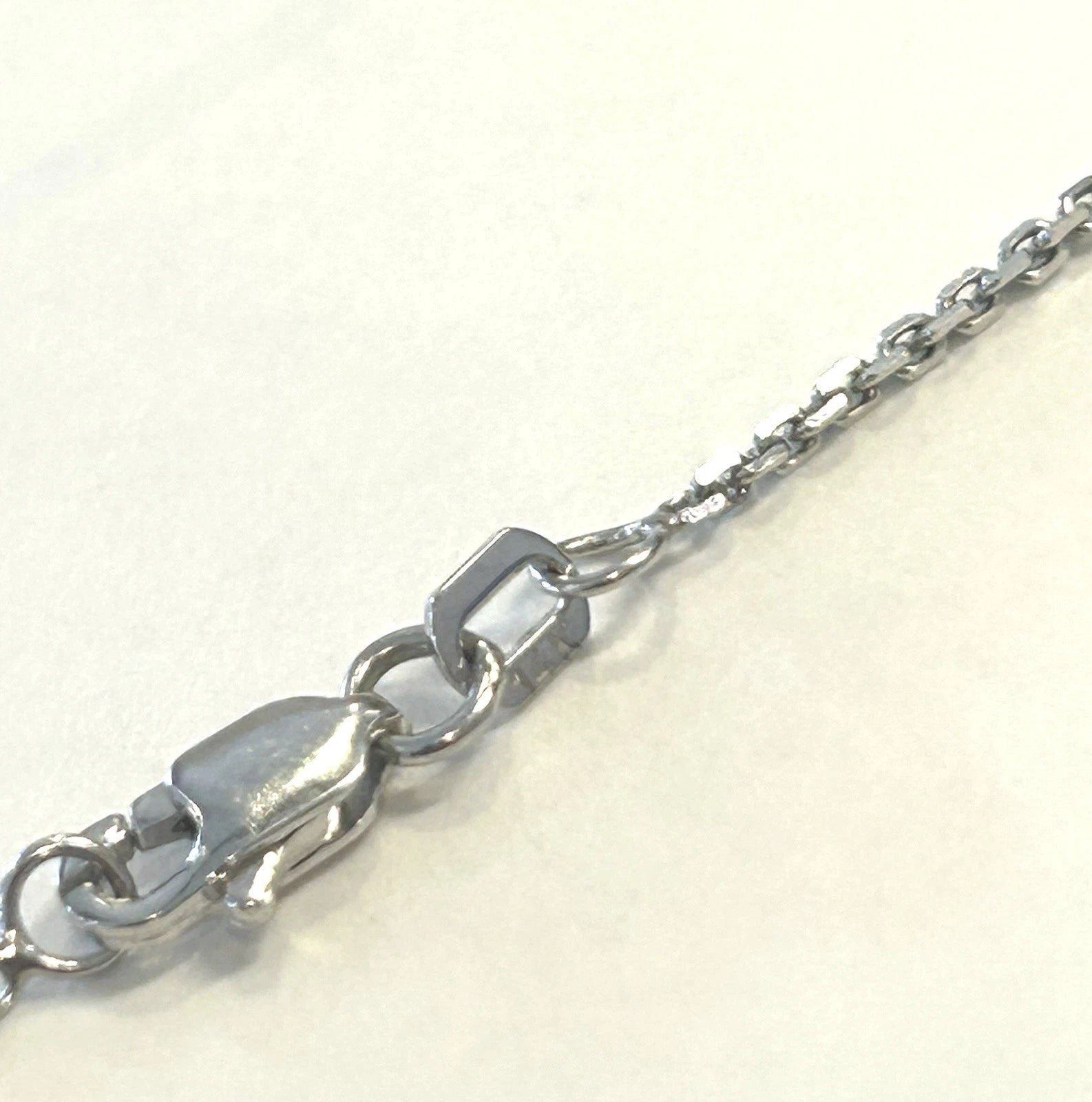 14k White Gold 18" Cable Link Chain - 3.0 Grams - 1.2mm