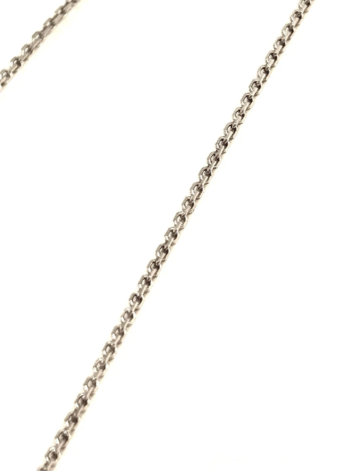 14k White Gold 18" Cable Link Chain - 3.0 Grams - 1.2mm