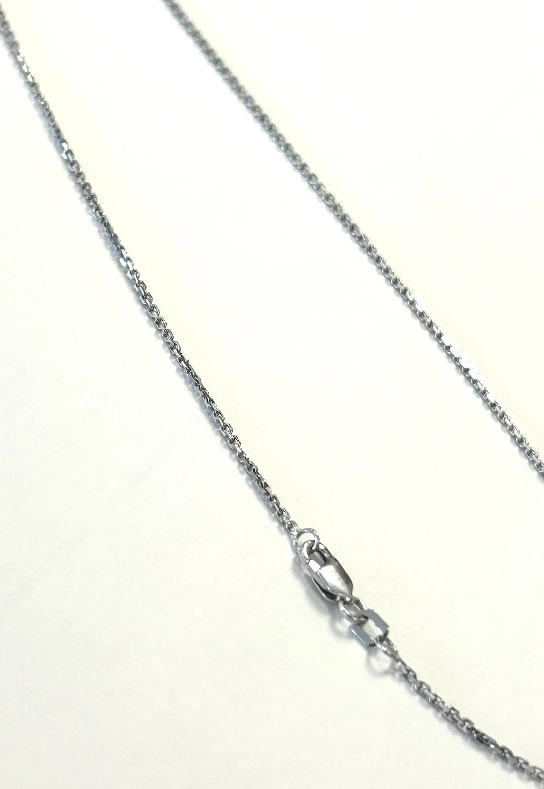 14k White Gold 18" Cable Link Chain - 3.0 Grams - 1.2mm