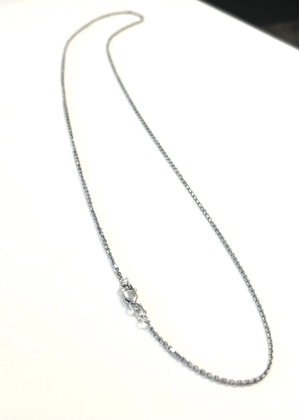 14k White Gold 18" Cable Link Chain - 3.0 Grams - 1.2mm