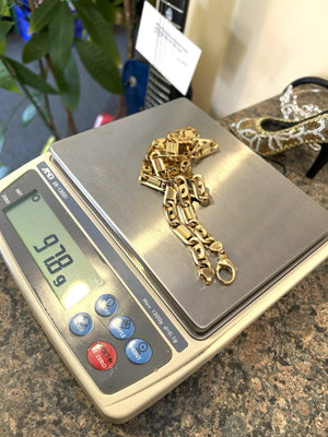 14k Solid Gold Italian Chain 24" Inches - 97.8 grams - 9.1mm