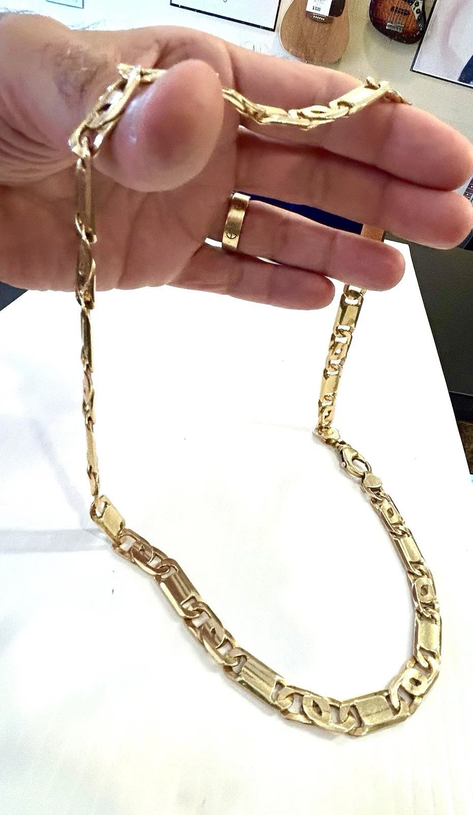 14k Solid Gold Italian Chain 24" Inches - 97.8 grams - 9.1mm