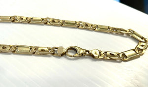 14k Solid Gold Italian Chain 24" Inches - 97.8 grams - 9.1mm